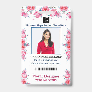 Badge Nom de la photo de l'employé Carte d'identité pers