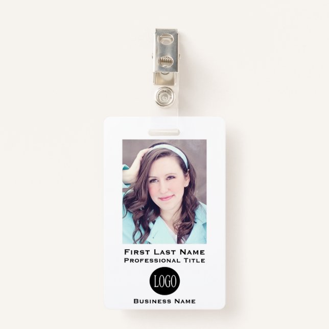 Badge Nom de l'employé Balises d'identification Balise B (Devant avec clip)