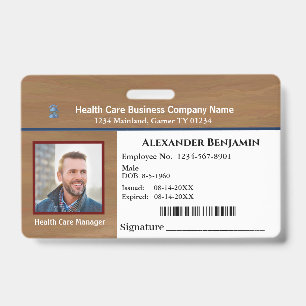 Badge Nom de l'employé Carte d'identification personnali