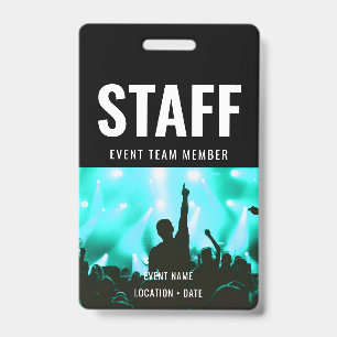 Badge Nom d'événement ou de concert personnalisé pour le