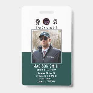 Badge Nom et photo personnalisés   Sécurité de l'entrepr