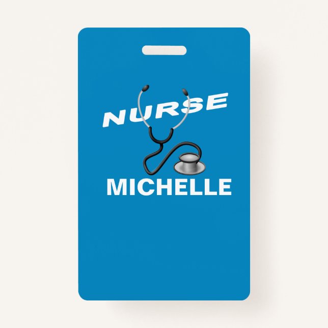 Badge Nom personnalisé Infirmière (Devant)