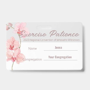 Badge Nom personnalisé pour la convention JW 2023 : Exer