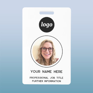 Badge Nom simple d'ID photo