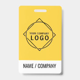 Badge nominatif à logo personnalisé Nom d'entrep
