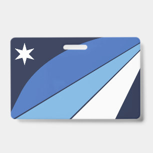 Badge nominatif avec drapeau de Columbia, SC