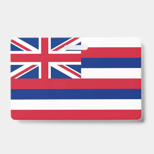 Badge nominatif avec drapeau de l'État d'Hawaï, Ét