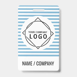 Badge nominatif avec logo personnalisé Nom d'ent