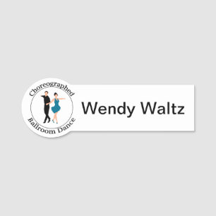 badge nominatif chorégraphié Clé-formé de dans