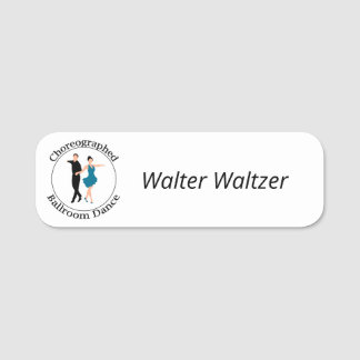 Badge nominatif chorégraphié de danse de salle de