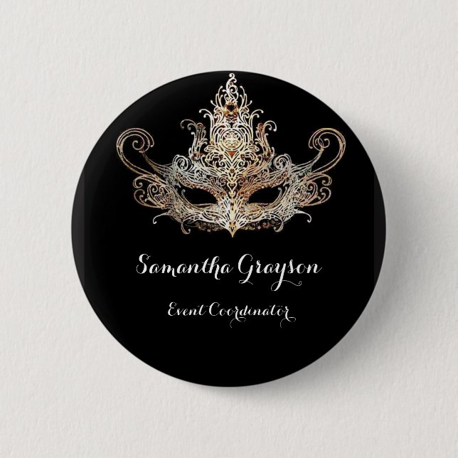 Badge nominatif de boule de mascarade (Devant)