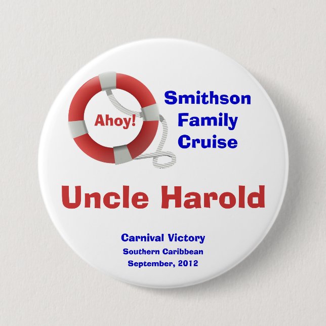 Badge nominatif de coutume de croisière d'anneau (Devant)