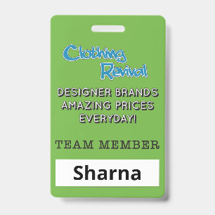 Badge nominatif de CR