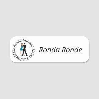 Badge nominatif de danse ronde