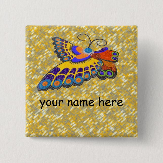 Badge nominatif de papillon (Devant)