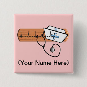 Badge nominatif d'infirmière (ajoutez votre Nam)