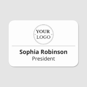 Badge nominatif en plastique magnétique ou avec ép