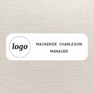 Badge nominatif magnétique ou à épingler pour empl