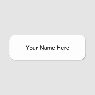Badge nominatif personnalisable avec le support