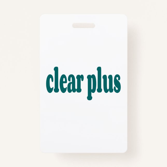 Badge non-imprimé (Devant)