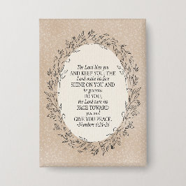 Badge Numbers 6:24–26 The Lord Bless You Neutral Vintage
