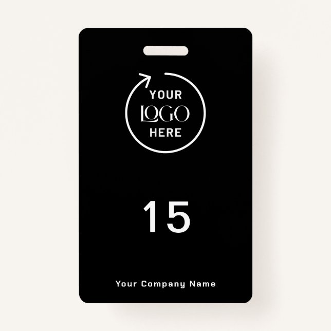 Badge Numéro de chambre | Balise Clé d'affaires de l'acc (Devant)