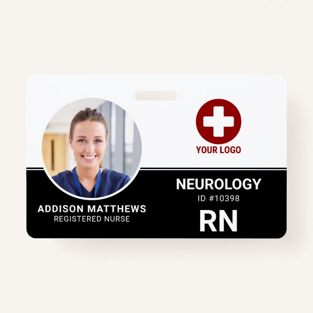 Badge Numéro d'employé Médicale de l'hôpital - Infirmièr (Devant)