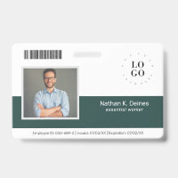 Numéro photo de l'employé personnalisé Sécurité de