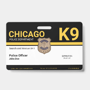 Badge Officier K9