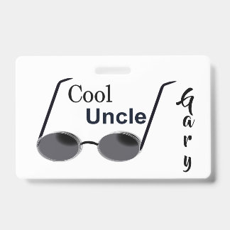 Badge Oncle Cool Personnalisé