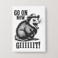 Opossum Cowboy Vintage Allez Maintenant Git Wester