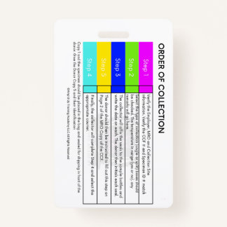 Badge Ordre De Contrôle Des Médicaments De Collecte Insi