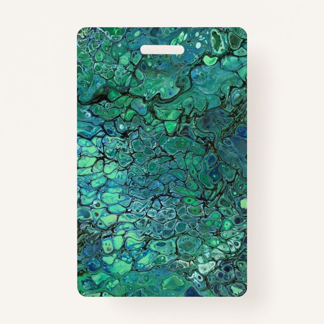 Badge Ours noirs Bleu et vert (Devant)