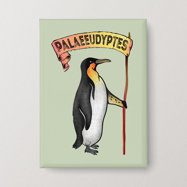 Badge Palaeeudyptes Pingouin disparu (Recto)