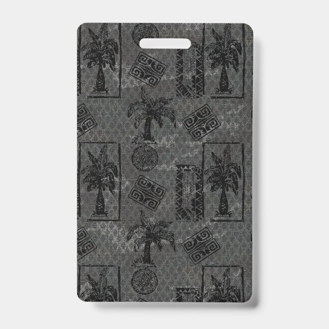 Badge Palm Tree Background Tropical Boho Decor (Avant)
