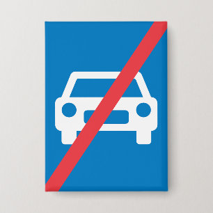 Badge Panneau de fin d'autoroute