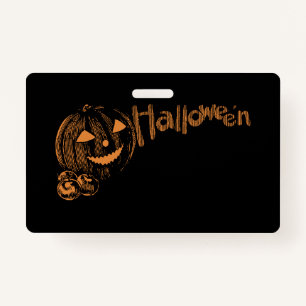 Badge Papa's Posse of Halloween Jack o Lanterns