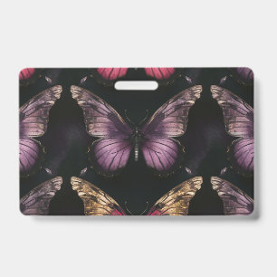 Badge Papillon enchantant motif