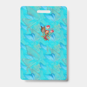 Badge Papillons mobiles abstraits