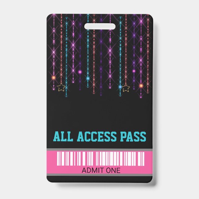 Badge Partie de patin de rouleau, passage de VIP, (Front)