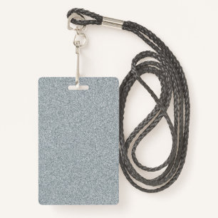 Badge Parties scintillant en argent vierge do-it-yoursel