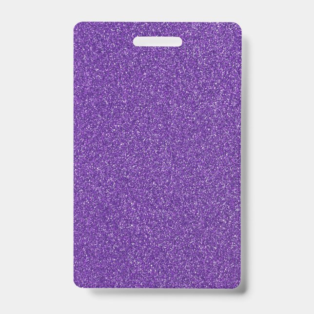 Badge Parties scintillant violet vierge do-it-yourself M (Front)