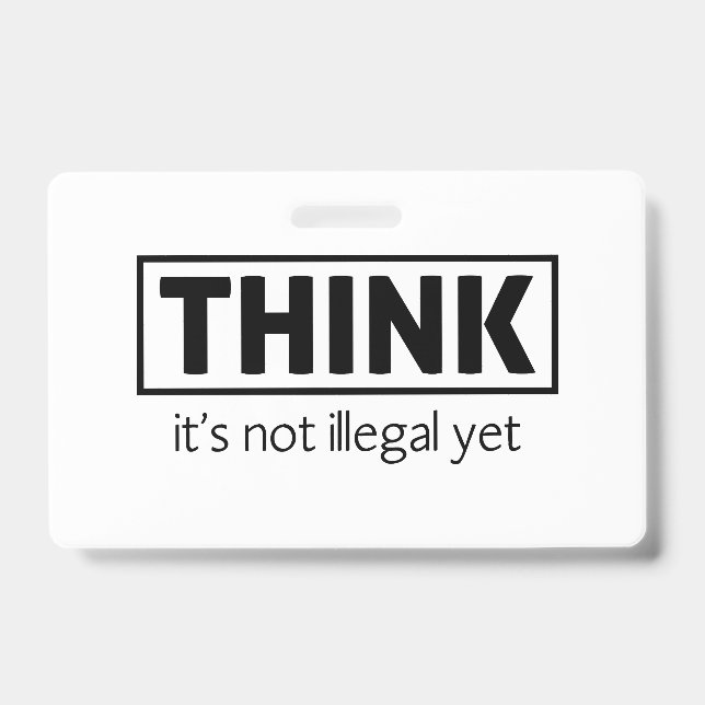 Badge Pas illégal (Face)