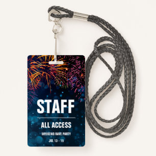 Badge Pass de l'événement Accès du personnel Finale Fi