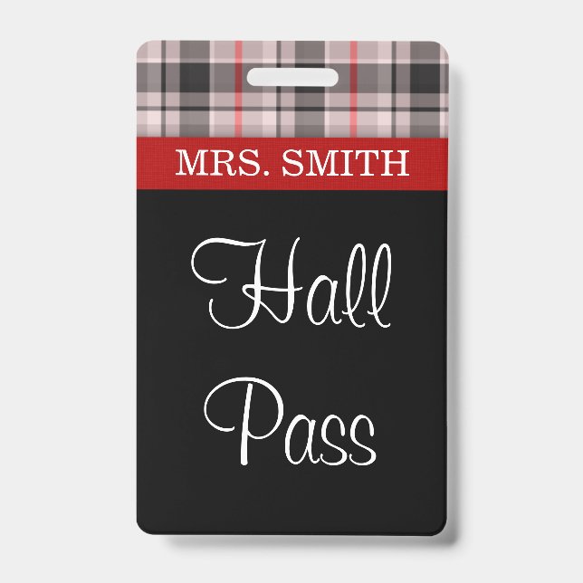 Badge Pass HALL en tissu plaqué (Front)