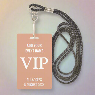 Badge Pass VIP Festival de Musique Moderne Backstage Con