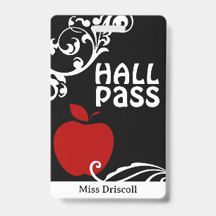 Badge Passe de salle de classe Apple Flourish pour ensei