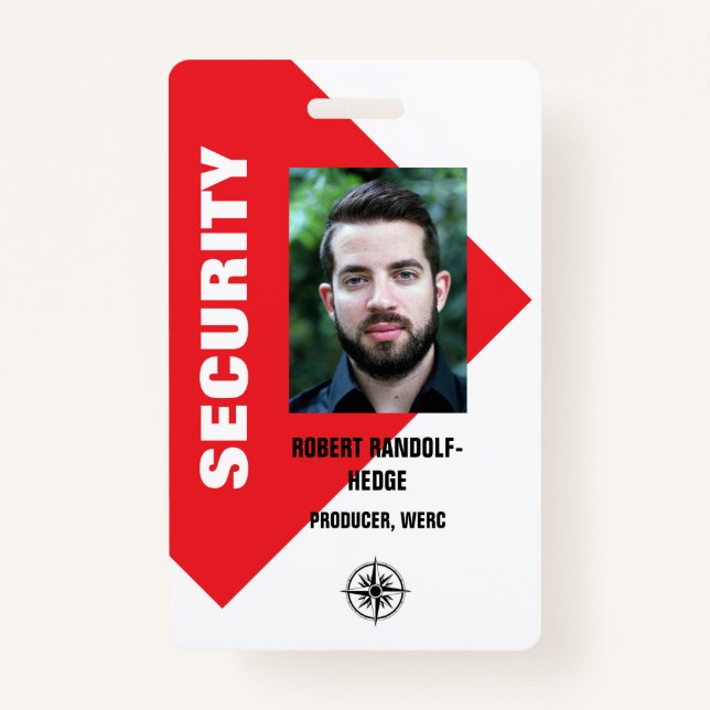 BADGE PASSE DE SÉCURITÉ DES ÉVÉNEMENTS D'IDENTITÉ DES MÉ (Devant)