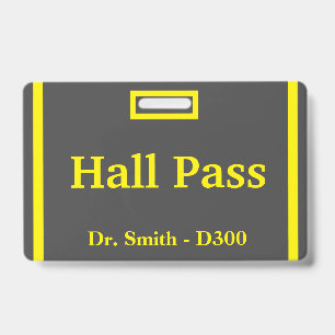 Badge Passe du Hall de l'école