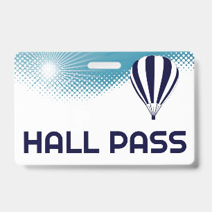 Badge Passe du pavillon de l'enseignant à air chaud